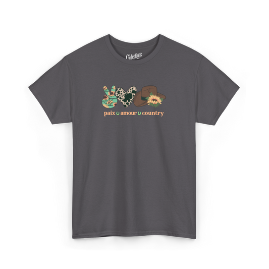 T-shirt - Paix – Amour – Country