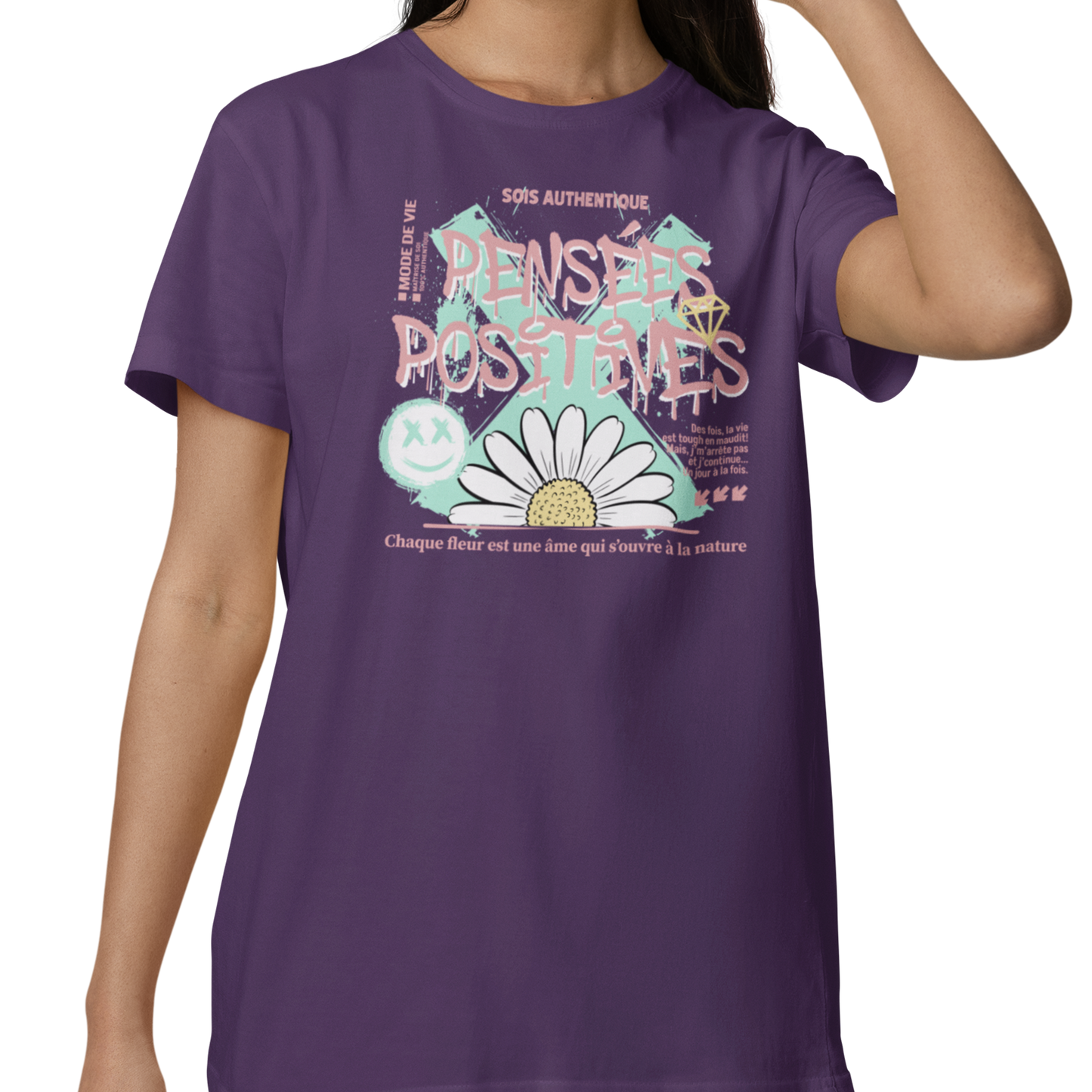 T-Shirt - Pensées positives – Mode de vie