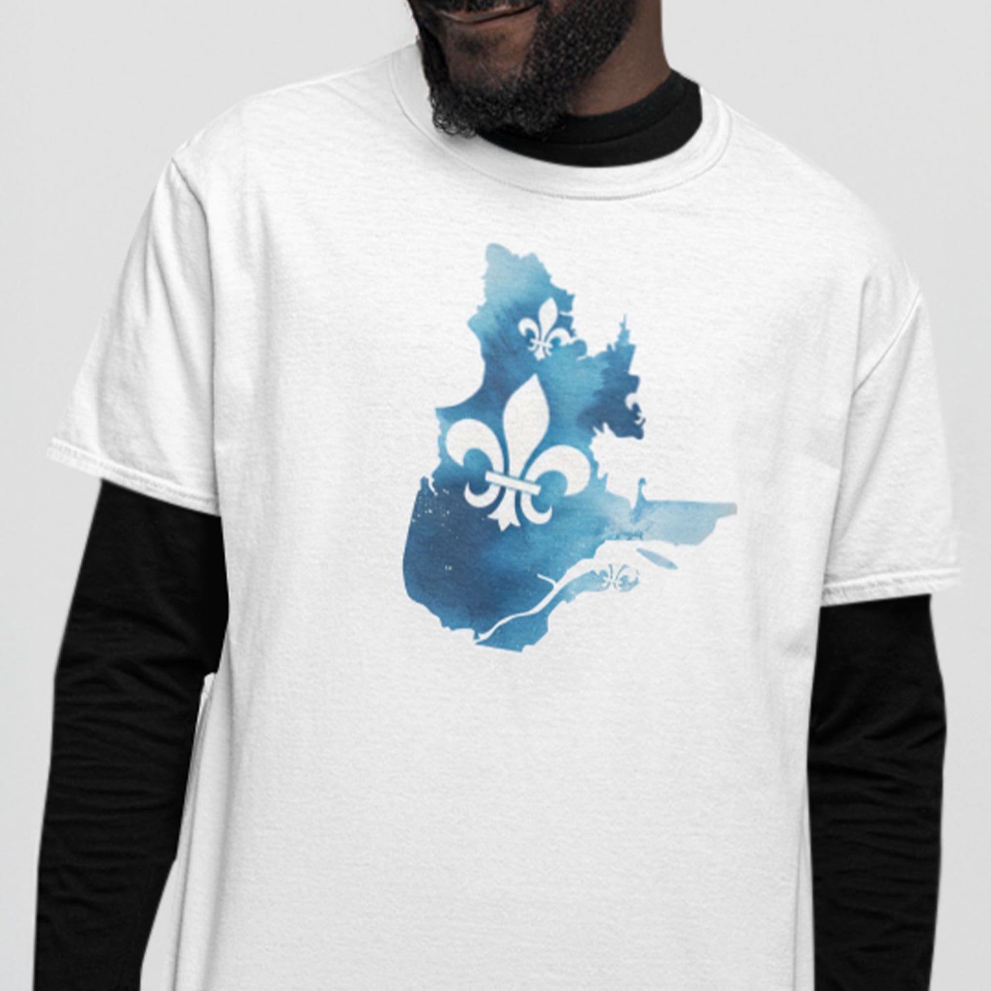 T-shirt - Québec en carte
