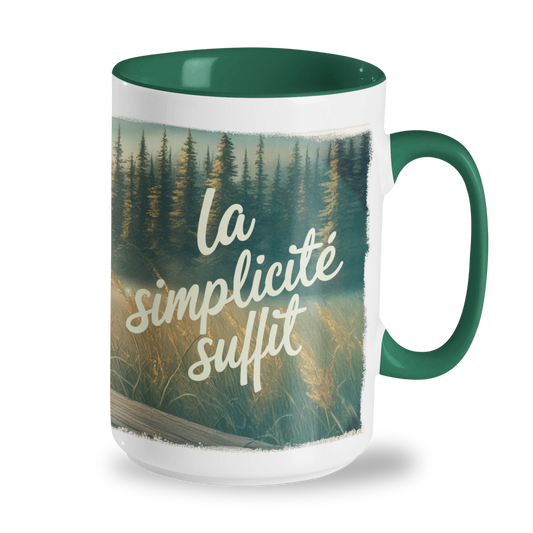 Tasse 15 oz – La simplicité suffit