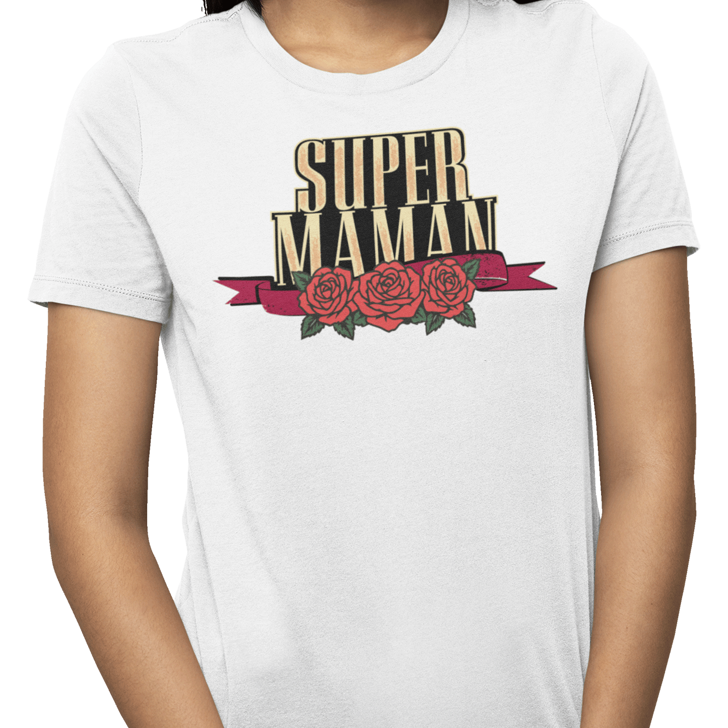 T-shirt - Super Mom - Roses