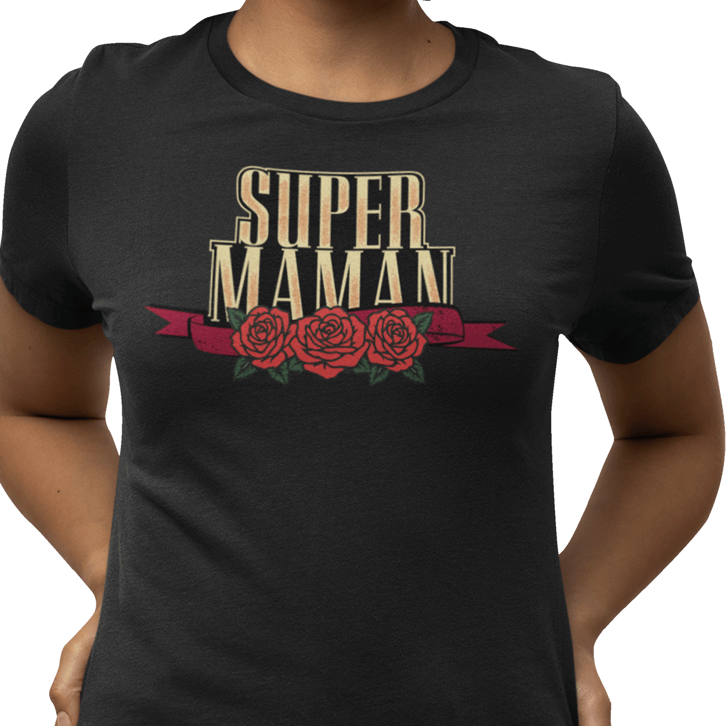 T-shirt - Super Mom - Roses
