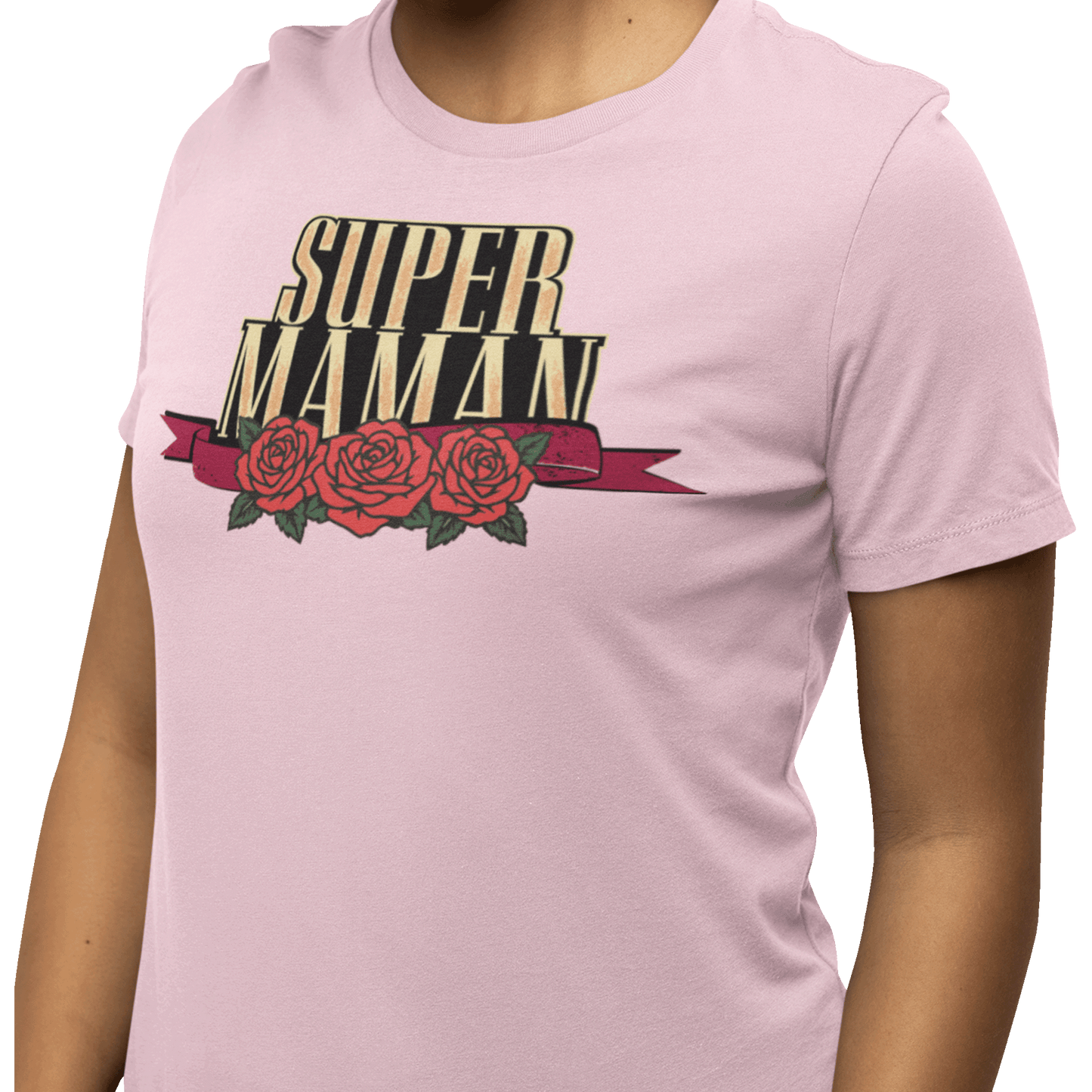 T-shirt - Super Mom - Roses