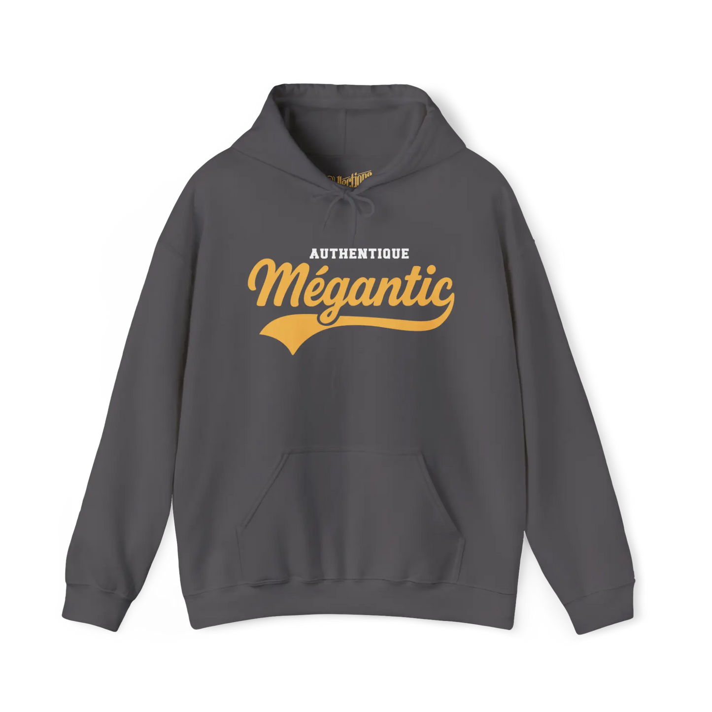 Local D’abord - Sweat à capuche - Sweat à capuche - Authentique Mégantic - Charbon / S / M