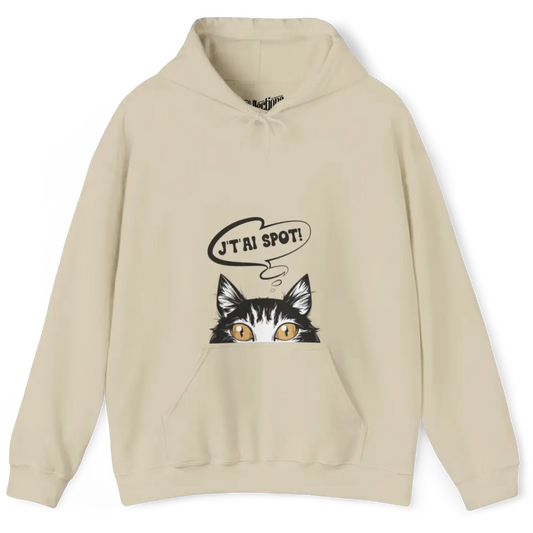 Les Poilus - Sweat à capuche - Sweat à capuche – J’te Watch! - Sable / S / M