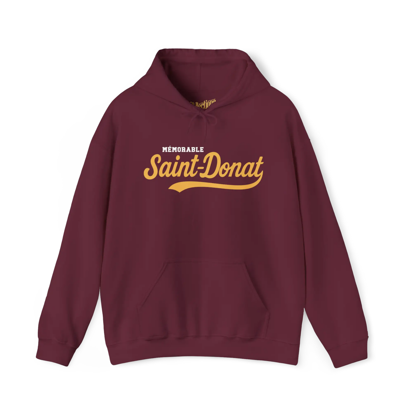 Local D’abord - Sweat à capuche - Sweat à capuche - Mémorable Saint-Donat - Marron / S / M