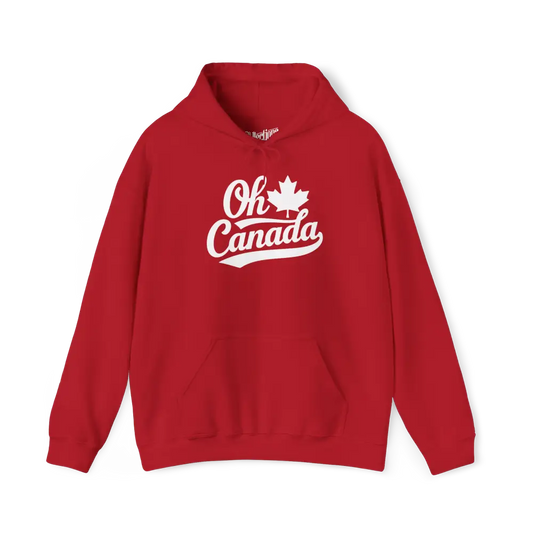 Local D’abord - Sweat à capuche - Sweat à capuche - Oh Canada - Cerise / S / M