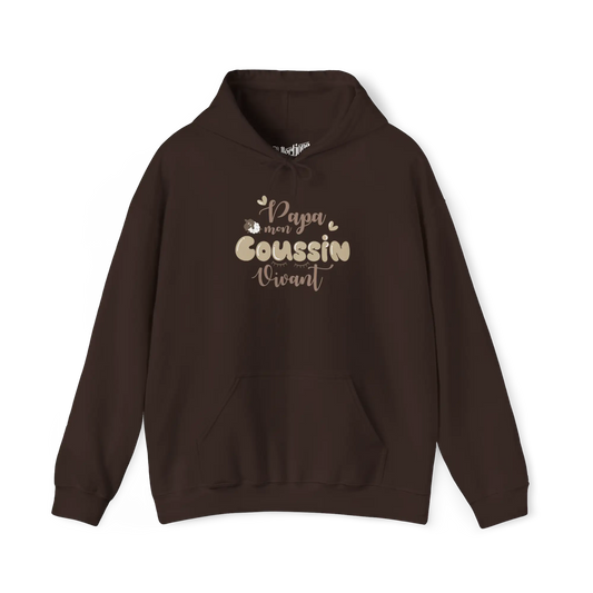 Pour Papa - Sweat à capuche - Sweat à capuche - Papa coussin vivant - Chocolat / S / M