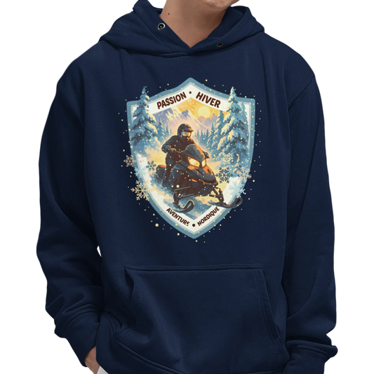 Local d’abord - Sweat à capuche - Passion Hiver