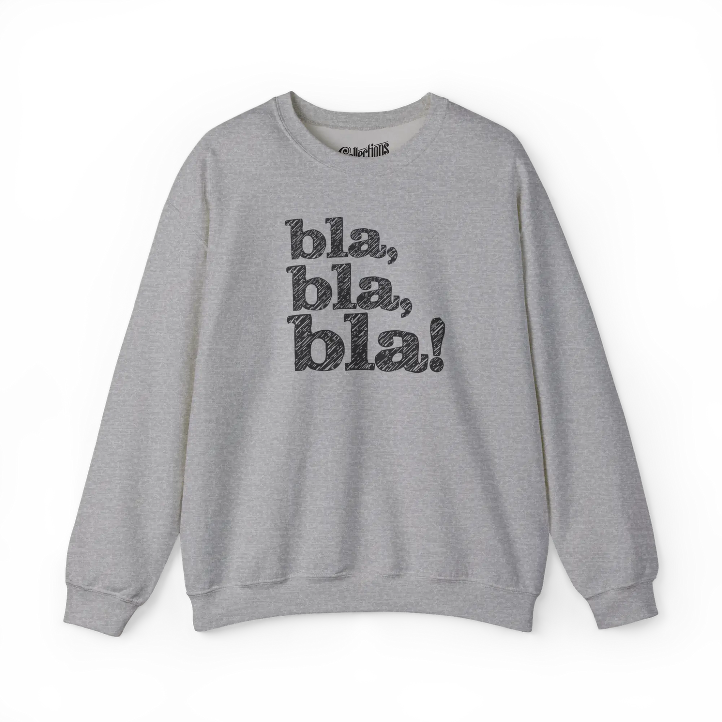 Mot pour Mot - Sweat-shirt - Sweat-shirt - bla bla bla! - Gris Sport / S / M