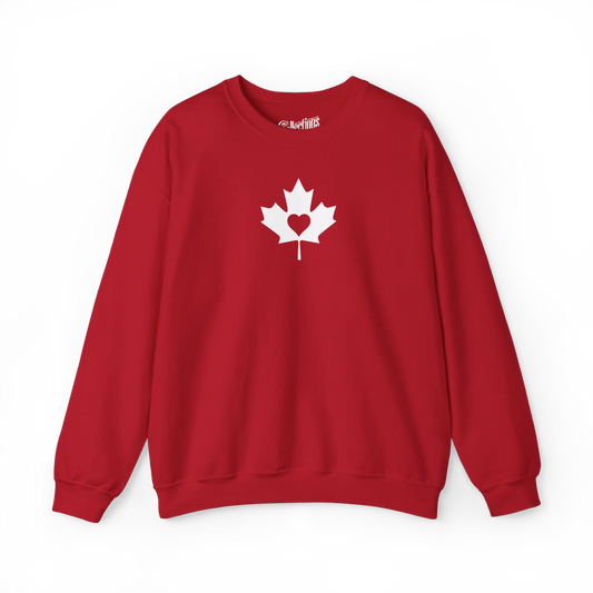 Local D’abord - Sweat-shirt - Sweat-shirt - Cœur Canadien - Cerise / S / M