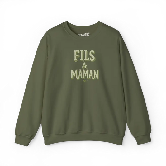 Mot Pour Mot - Sweat-shirt - Sweat-shirt – Fils à Maman - Militaire / S / M