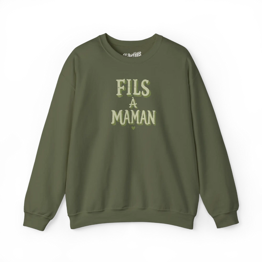 Mot Pour Mot - Sweat-shirt - Sweat-shirt – Fils à Maman - Militaire / S / M
