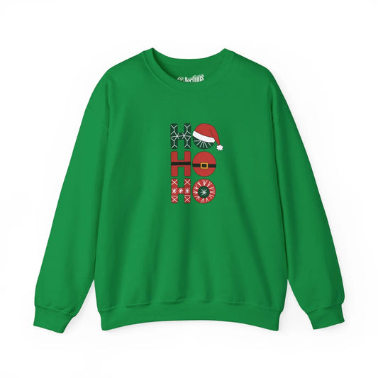 Temps des Fêtes - Sweat-shirt - Sweat-shirt – Ho Ho Ho Classique - Vert / S / M