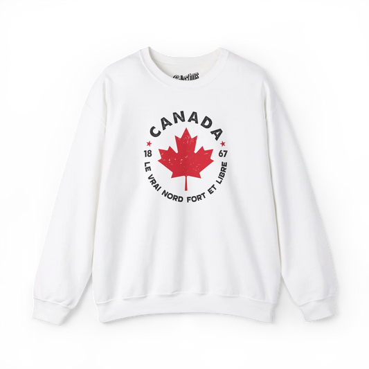 Local D’abord - Sweat-shirt - Sweat-shirt - Le Vrai Nord - Blanc / S / M