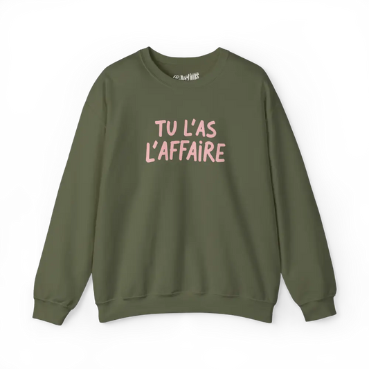 Mot Pour Mot - Sweat-shirt - Sweat-shirt - Tu L’as L’Affaire - Militaire / S / M