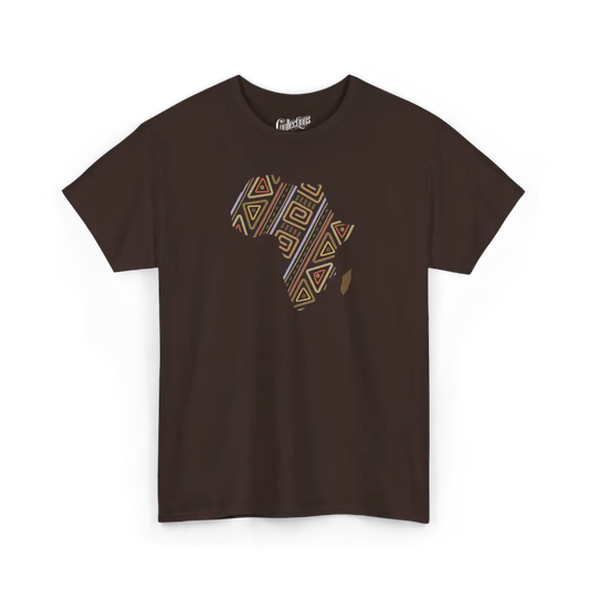 Globe-trotteurs - T-Shirt - T-shirt - Afrique en carte - Chocolat / S / M