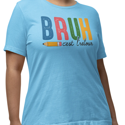 Vie d’Prof - T-Shirt - T-shirt - Bruh c’est l’retour!