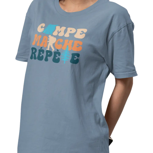 #camping - T-Shirt - T-Shirt - Campe Marche Répète