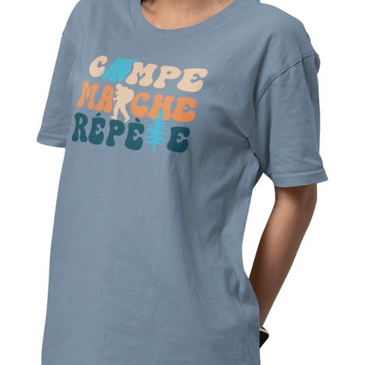 #camping - T-Shirt - T-Shirt - Campe Marche Répète