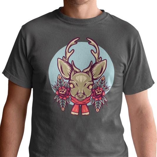 Temps des Fêtes - T-Shirt - T-shirt - Cerf de Noël