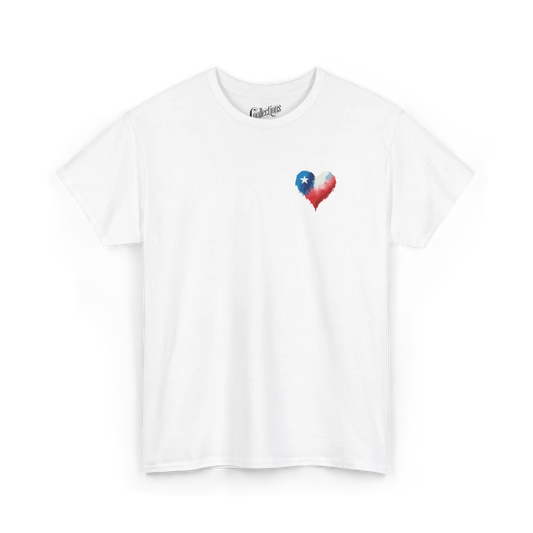 Globe-trotteurs - T-Shirt - T-shirt - Cœur du Chili - Blanc / S / Chili