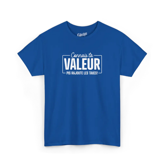 Vie d’Phoqué - T-Shirt - T-shirt - Connais ta Valeur - Royal / S / M