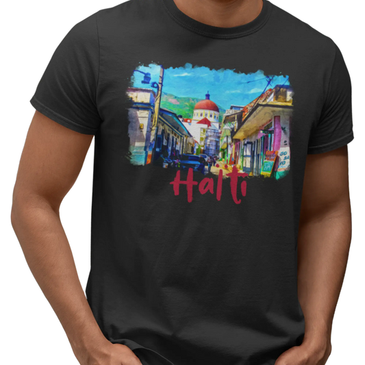 Créolofolie - T-Shirt - T-shirt – Haïti et la grande Ville