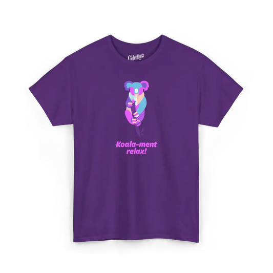 Les Poilus - T-Shirt - T-shirt - Koala-ment relax! - Mauve / S / M