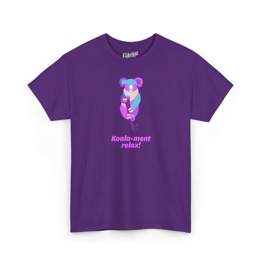 Les Poilus - T-Shirt - T-shirt - Koala-ment relax! - Mauve / S / M