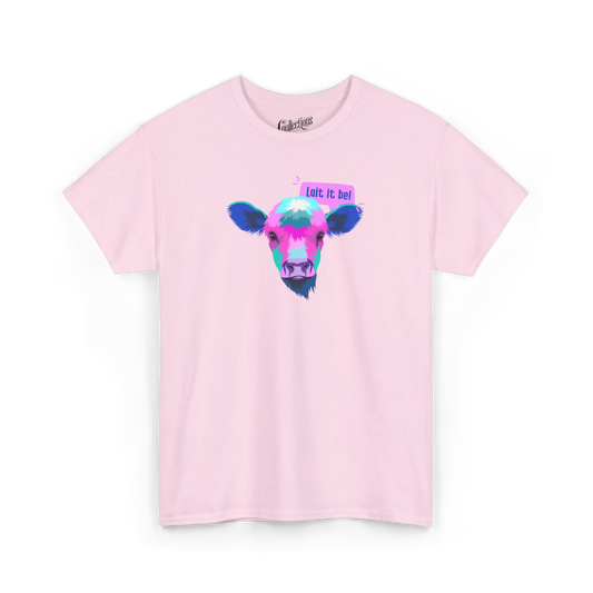 Les Poilus - T-Shirt - T-shirt – Lait It Be - Rose clair / S / M