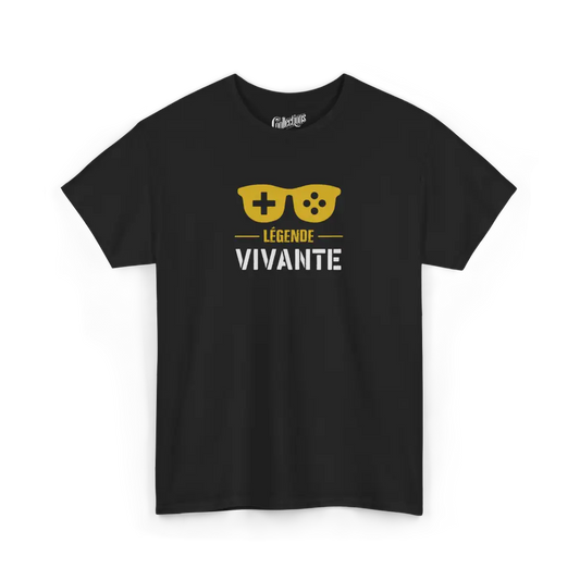 Gameur - T-Shirt - T-shirt - Légende Vivante - Noir / S / M