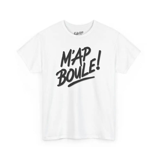 Créolofolie - T-Shirt - T-shirt - M’ap Boule - Blanc / S / M