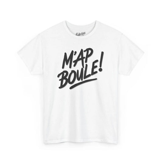 Créolofolie - T-Shirt - T-shirt - M’ap Boule - Blanc / S / M