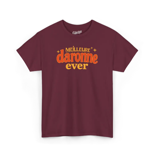 Famille et Cie - T-Shirt - T-shirt - Meilleure Daronne Ever - Marron / S / M