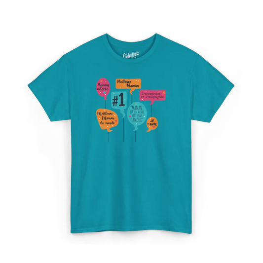 Famille et Cie - T-Shirt - T-shirt - Meilleure Maman Festif