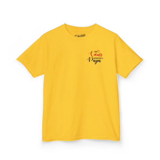 Pour Papa - Cache-couches - T-shirt - Mon cœur appartient à Papa (enfant) - Banane / 2T
