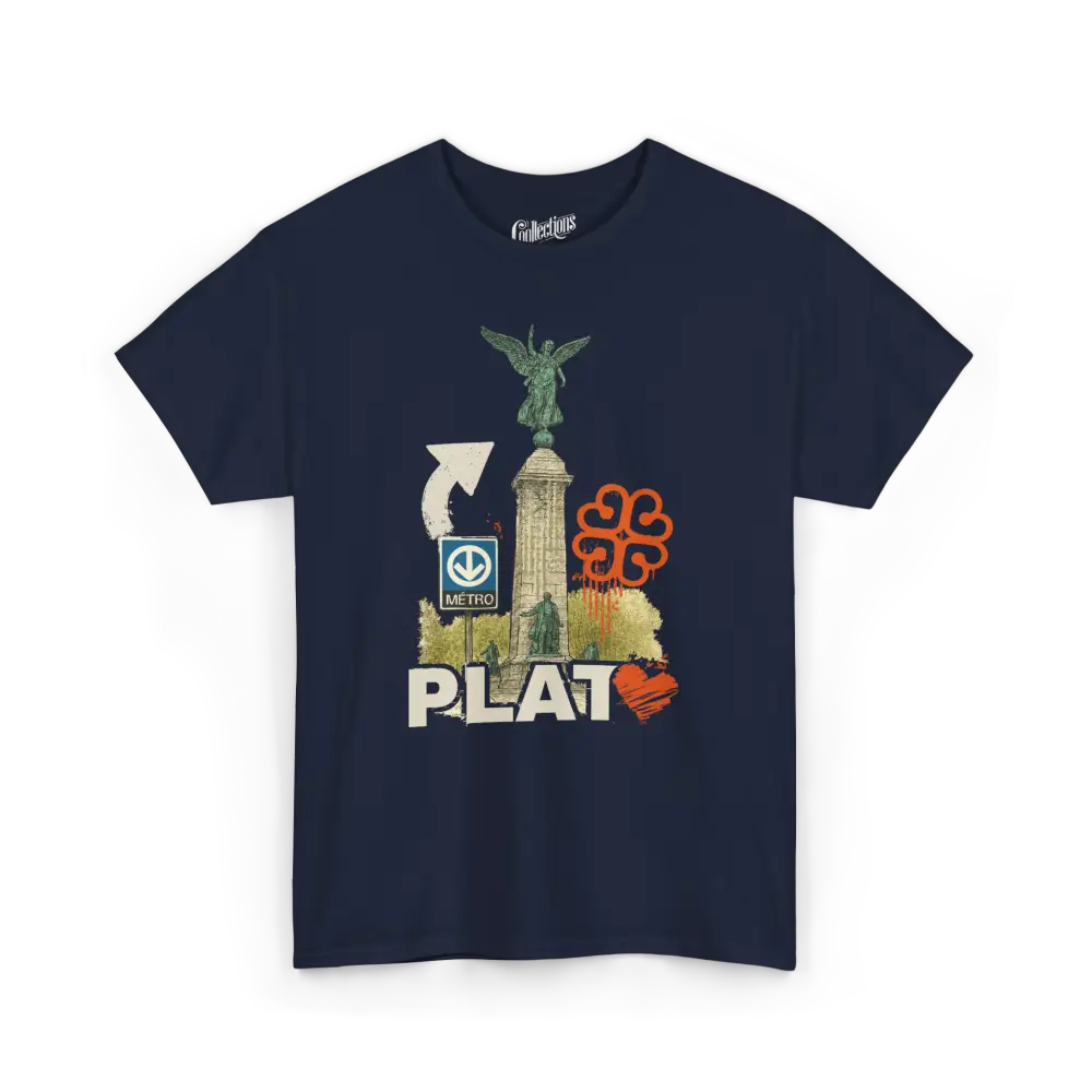 Local D’abord - T-Shirt - T-shirt - Plateau Illustré - Marine / S / M