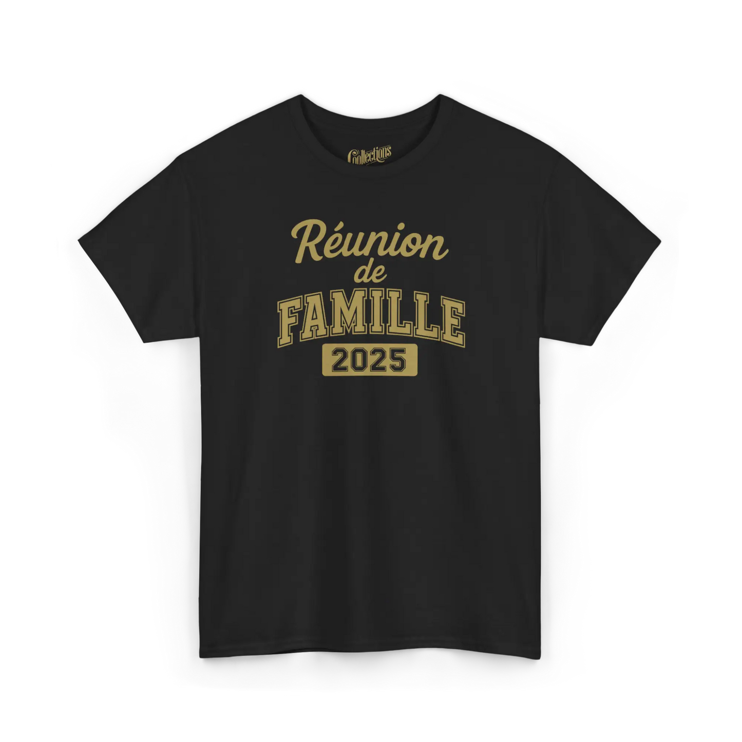 Famille & Cie - T-Shirt - T-shirt - Réunion de famille - Classique - 2025 / Noir / S / M