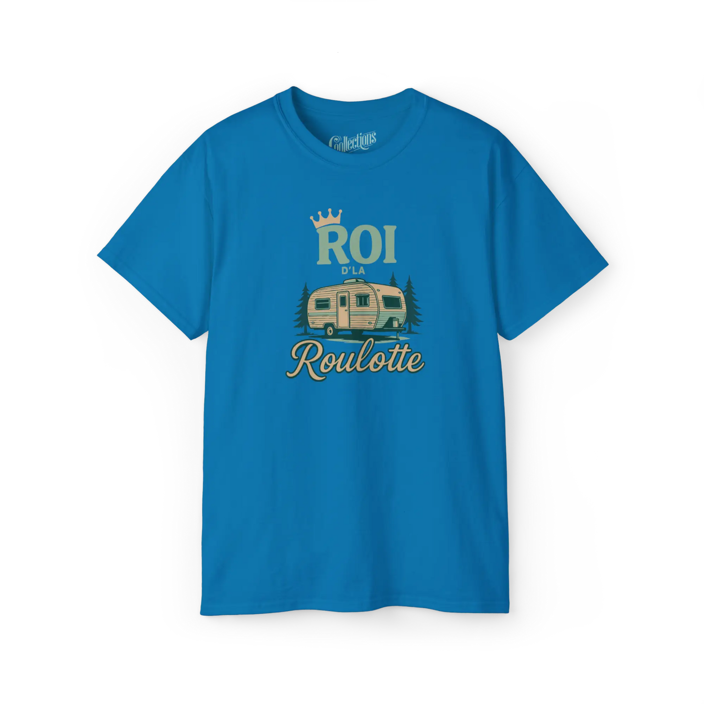 #camping - T-Shirt - T-shirt – Roi d’la roulotte - Saphire / S / M