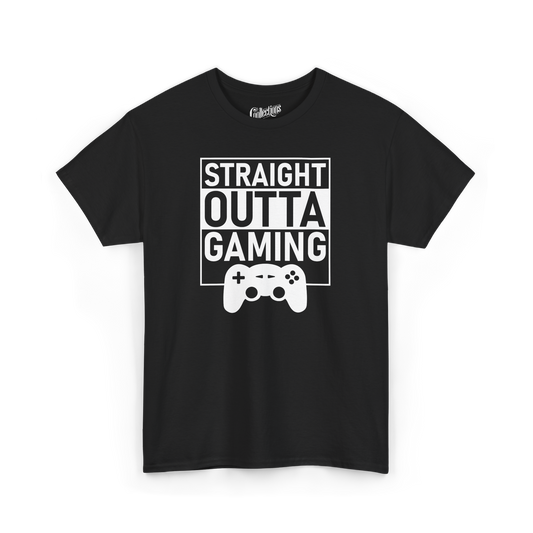 Gameur - T-Shirt - T-shirt - Straight Outta Gaming - Noir / S / M