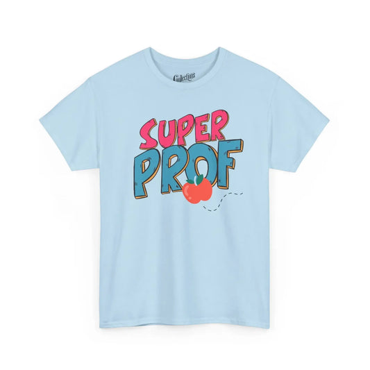 Vie d’Prof - T-Shirt - T-shirt - Super Prof - Bleu clair / S / M
