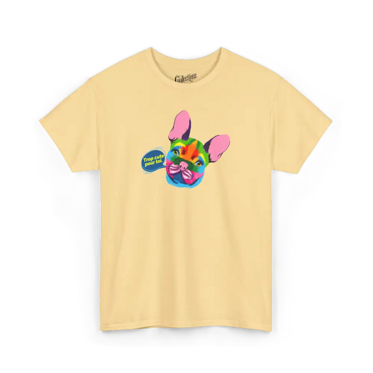 Les Poilus - T-Shirt - T-shirt – Trop cute pour toi! - Brume jaune / S / M