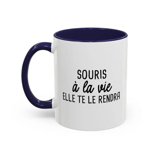 Mot Pour Mot - Tasse en céramique - Tasse 11 oz - Souris à la vie elle te le rendra