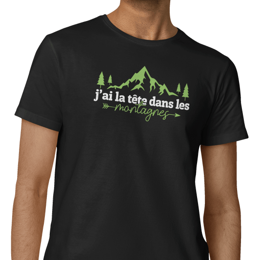 #camping - T-shirt - T-Shirt - La tête dans les montagnes