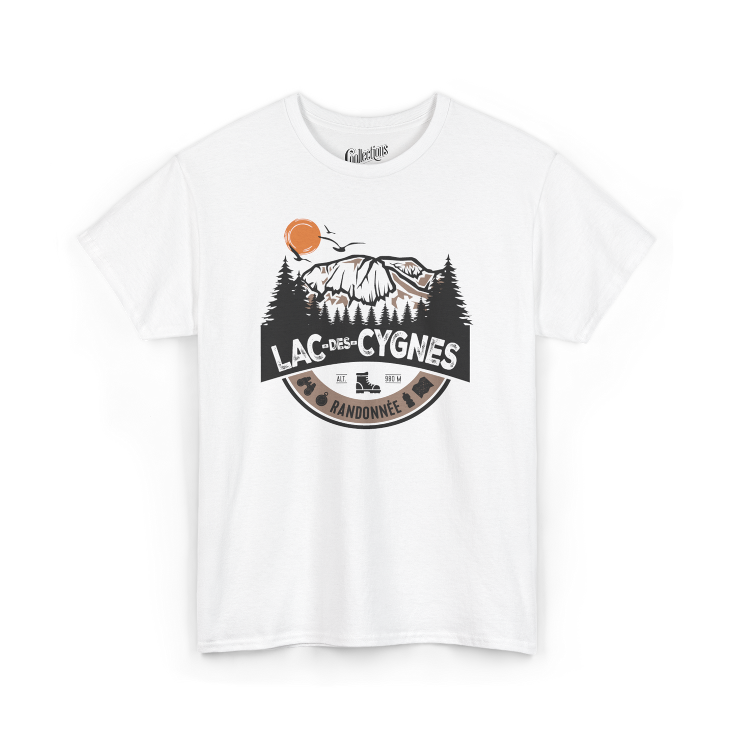 #camping - T-Shirt - T-shirt - Randonnée en Montagne - Mont Lac-des-Cygnes