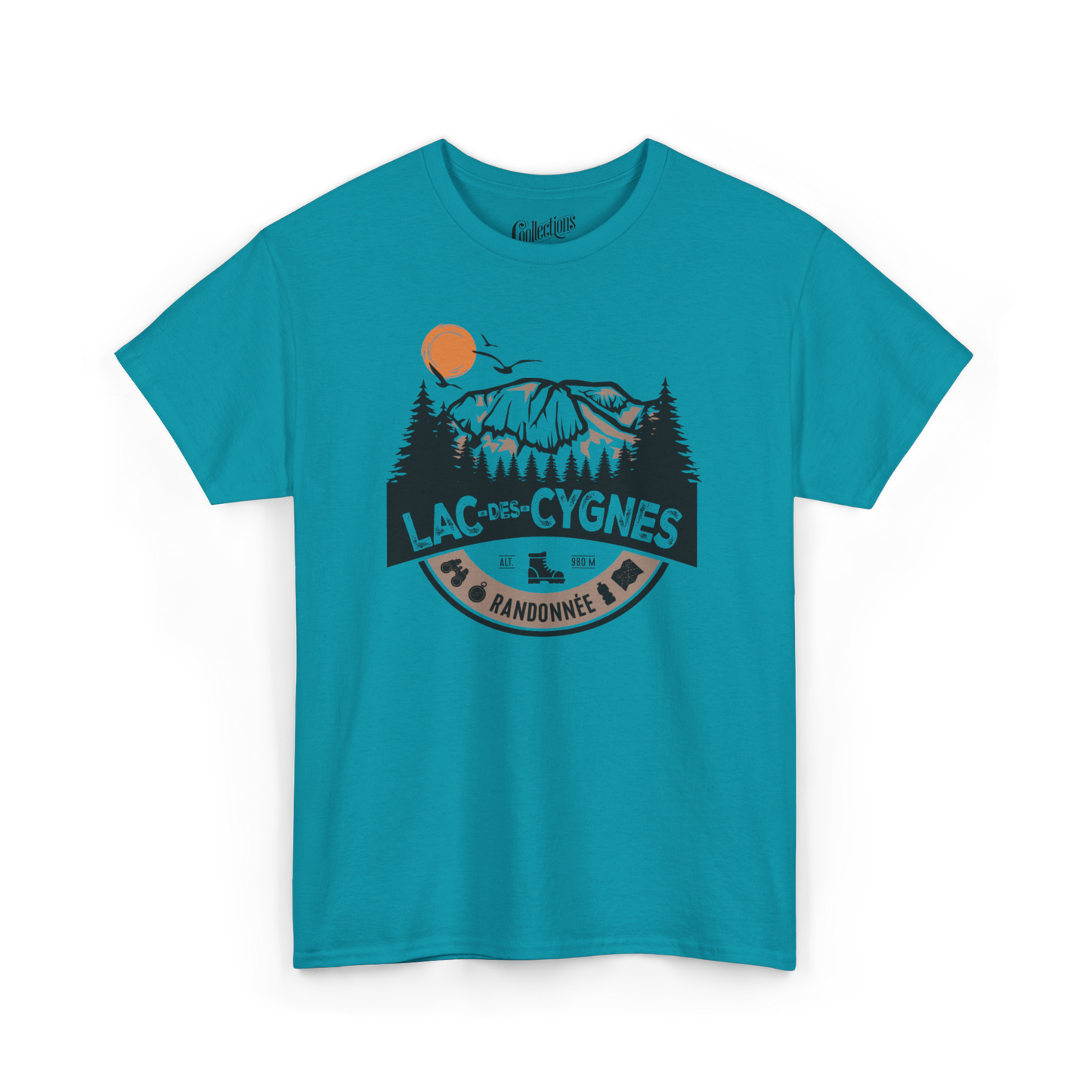 #camping - T-Shirt - T-shirt - Randonnée en Montagne - Mont Lac-des-Cygnes