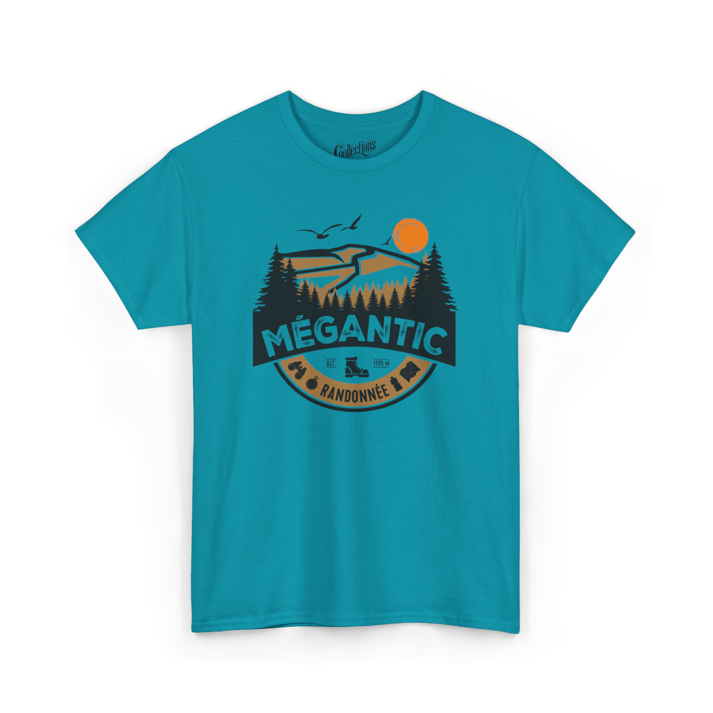 #camping - T-Shirt - T-shirt - Randonnée en Montagne - Mont Mégantic - Jade / S / M
