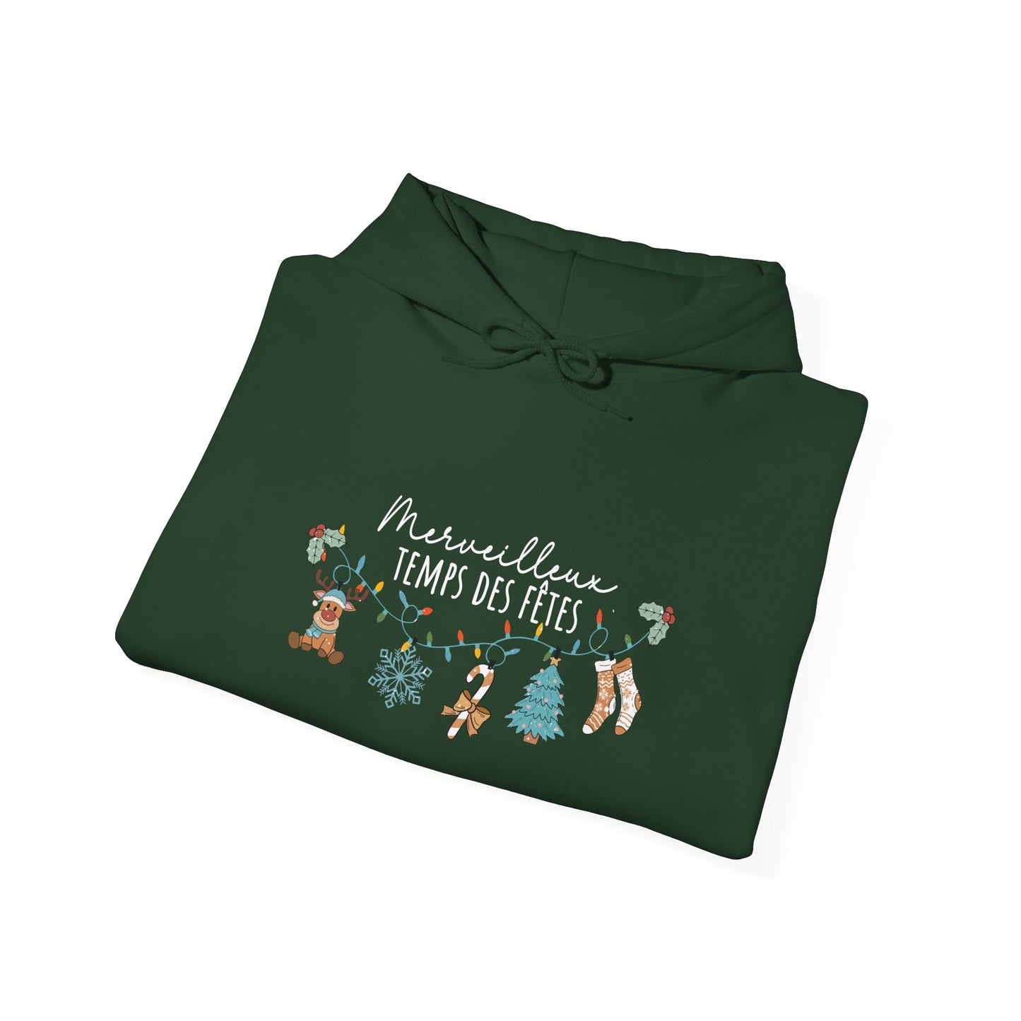 Sweat à capuche - Merveilleux Temps des Fêtes
