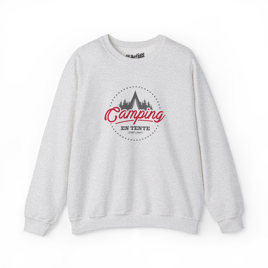 Sweat-shirt - Camping en tente, c'est l'shit